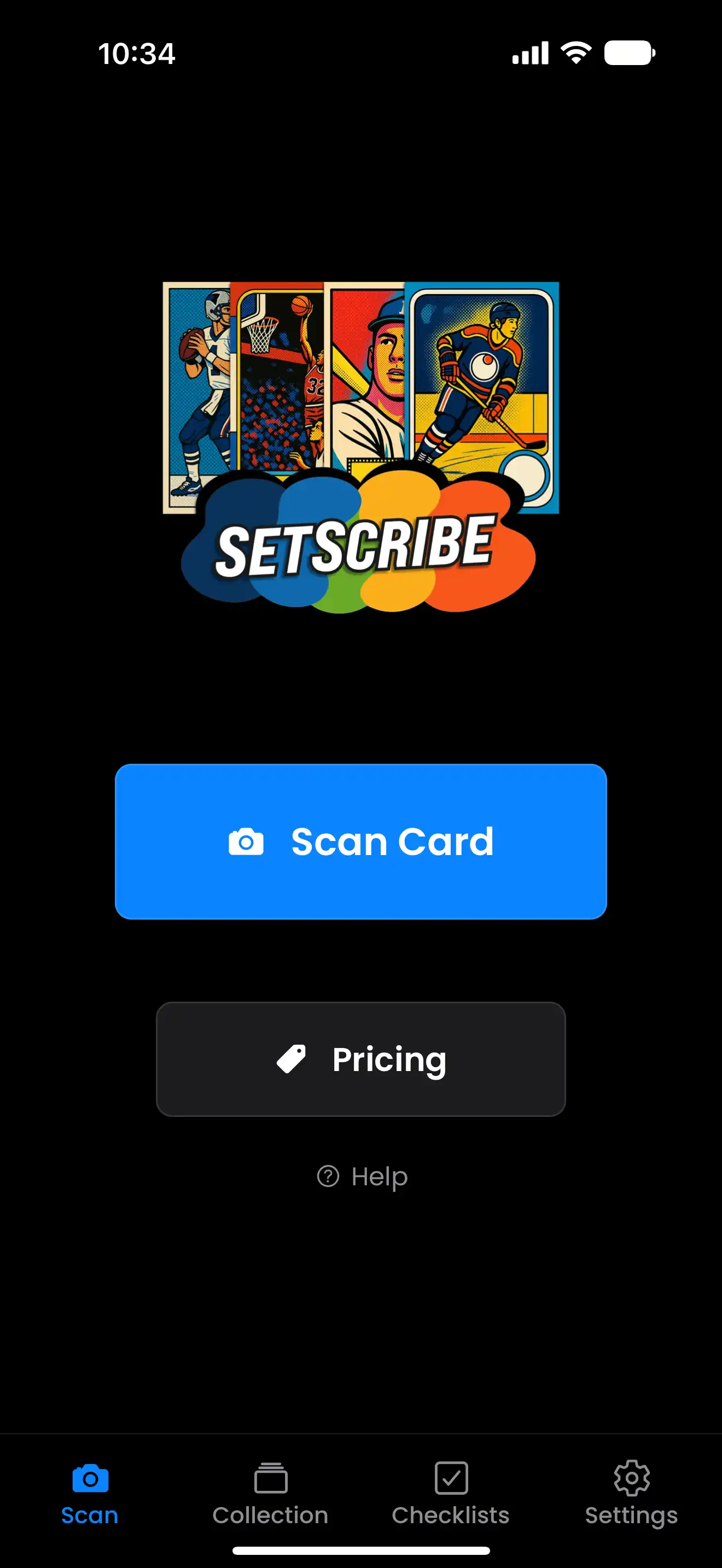 Scan or upload your card